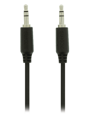 Sweex Europe BV - SMCA0101-00 - Stereo Audio Cable 1.00 m black, SMCA0101-00, Sweex Europe BV