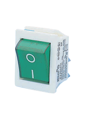 Arcolectric - C1353ADNAA - Rocker switch 2P 16 A 250 VAC, C1353ADNAA, Arcolectric