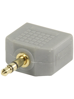 Bandridge - BAP424 - Headphone splitter Jack plug, stereo male 3.5 mm C 2x jack coupling, stereo female 3.5 mm m C f, BAP424, Bandridge