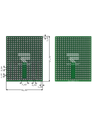Roth Elektronik - RE943-S3 - Prototyping board FR4 epoxy fibre-glass + HAL, RE943-S3, Roth Elektronik