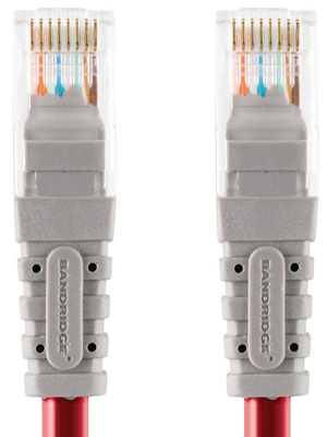 Bandridge - BCL7105 - Patch cable CAT5 F/UTP 5.00 m red, BCL7105, Bandridge
