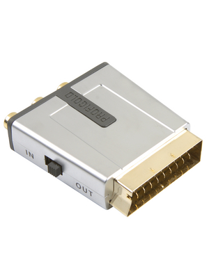 Profigold - PROD765 - SCART  RCA  S-video adapter SCART - 3x RCA, 1x S-video m - 3x f, PROD765, Profigold