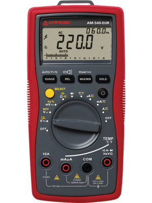 Amprobe - AM-540-EUR - Multimeter digital RMS 5999 digits 1000 VAC 1000 VDC 10 ADC, AM-540-EUR, Amprobe