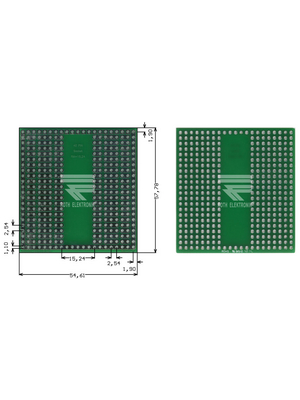 Roth Elektronik - RE945-S2 - Prototyping board FR4 epoxy fibre-glass + HAL, RE945-S2, Roth Elektronik