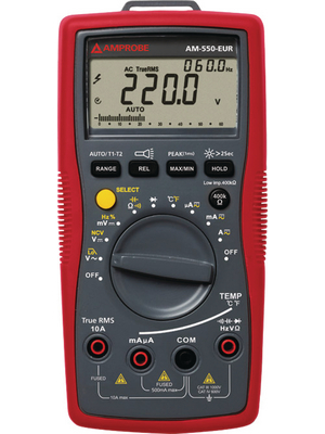 Amprobe - AM-550-EUR - Multimeter digital TRMS AC 5999 digits 1000 VAC 1000 VDC 10 ADC, AM-550-EUR, Amprobe
