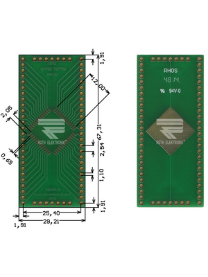 Roth Elektronik - RE965-09 - Prototyping board FR4 Epoxide + chem. Au, RE965-09, Roth Elektronik