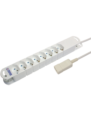 Steffen - 19 936058 9873 - Outlet strip, 8xJ (T13), 5 m, C14, 19 936058 9873, Steffen