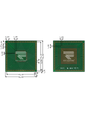 Roth Elektronik - RE966-01E - Prototyping board FR4 Epoxide + chem. Au, RE966-01E, Roth Elektronik