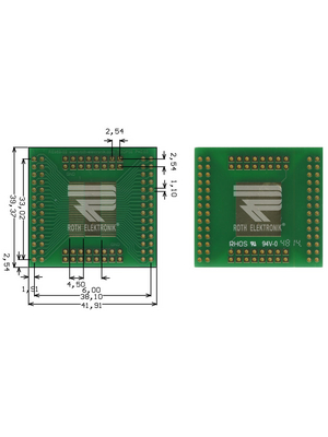 Roth Elektronik - RE969-02 - Prototyping board FR4 Epoxide + chem. Au, RE969-02, Roth Elektronik