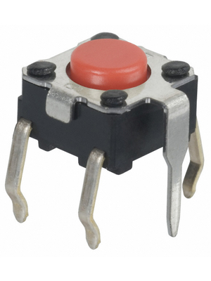 Omron Electronic Components - B3F-1006 - PCB Switch 24 VDC 50 mA Through Hole THT red, B3F-1006, Omron Electronic Components