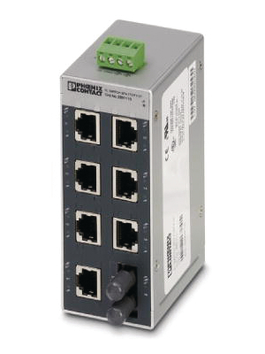 Phoenix Contact - FL SWITCH SFN 7TX/FX ST - Industrial Ethernet Switch 7x 10/100 RJ45 / 1x ST (multi-mode), FL SWITCH SFN 7TX/FX ST, Phoenix Contact