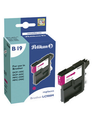 Pelikan - 4101532 - Ink cartridges LC-980M magenta, 4101532, Pelikan