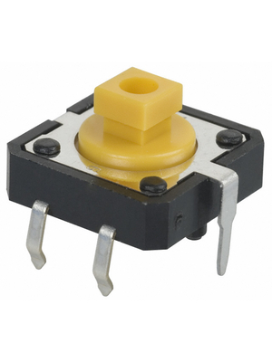 Omron Electronic Components - B3F-4155 - PCB Switch 24 VDC 50 mA Through Hole THT yellow, B3F-4155, Omron Electronic Components