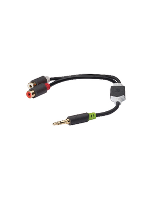 Koenig - KNA22250E02 - Audio cable 0.20 m anthracite, KNA22250E02, K?nig