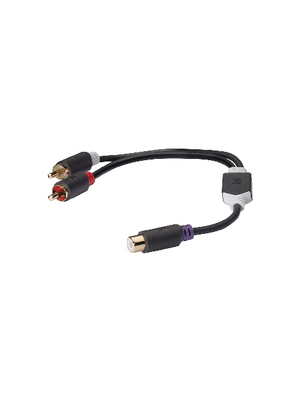 Koenig - KNA24020E02 - Audio cable 0.20 m anthracite, KNA24020E02, K?nig