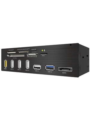 ICY BOX - IB-867-B - Multi Panel 5.25" Multicard Reader, USB 3.0, IB-867-B, ICY BOX