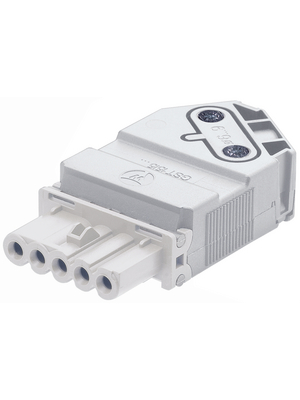 Wieland - GST15I5S B1 ZW1V WS - Socket 45 socket L3-N-PE Screw Connection, GST15I5S B1 ZW1V WS, Wieland