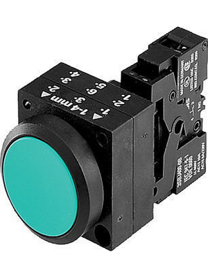 Siemens - 3SB3203-0AA21 - Pushbutton flat, complete, red, Illumination=No, 3SB3203-0AA21, Siemens