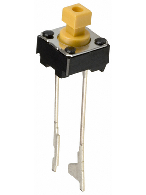 Omron Electronic Components - B3F-6052 - PCB Switch 24 VDC 50 mA Through Hole THT yellow, B3F-6052, Omron Electronic Components