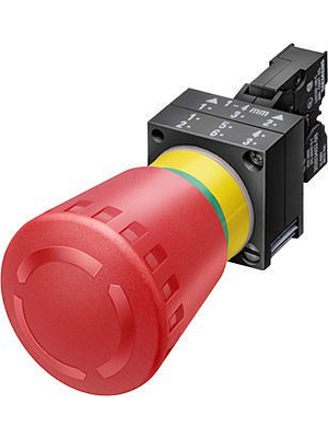 Siemens - 3SB3203-1HA20 - Emergency push button, complete, red, 3SB3203-1HA20, Siemens