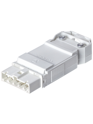 Wieland - GST15I5S S1 ZR1W WS - Plug straight Plug L3-N-PE Screw Connection, GST15I5S S1 ZR1W WS, Wieland