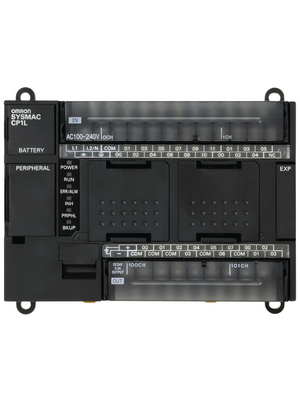 Omron Industrial Automation - CP1L-M30DR-A - Programmable logic controller CP1, 18 DI, 1 AI (Potentiometer 8 Bit), 2 HS, 12 RO, CP1L-M30DR-A, Omron Industrial Automation