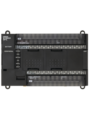 Omron Industrial Automation - CP1L-M40DR-A - Programmable logic controller CP1, 24 DI, 1 AI (Potentiometer 8 Bit), 2 HS, 16 RO, CP1L-M40DR-A, Omron Industrial Automation