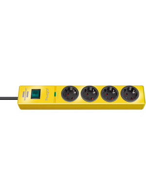 Brennenstuhl - 1150610364 - Power strip, Surge Protection, 4xF (CEE 7/3), 2 m, F (CEE 7/4), 1150610364, Brennenstuhl