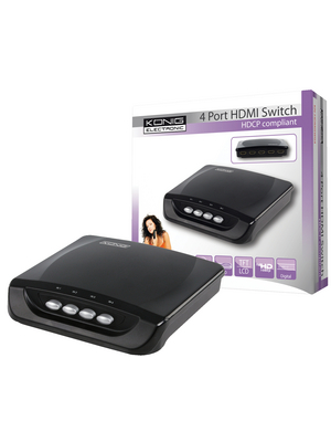 Koenig - KN-HDMISW04 - 4-Port HDMI Switch, KN-HDMISW04, K?nig
