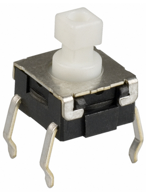 Omron Electronic Components - B3W-1050 - PCB Switch 24 VDC 50 mA Through Hole THT white, B3W-1050, Omron Electronic Components