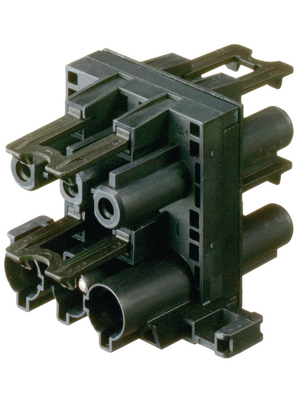 Wieland - GST18I3V 3P1 F V SW - Plug Distributor 1-In/3-Out distributor L1-N-PE Plug Connection, GST18I3V 3P1 F V SW, Wieland