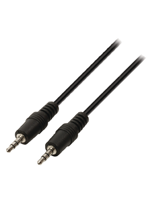 Valueline - VLAP22000B05 - Stereo Audio Cable 0.50 m black, VLAP22000B05, Valueline