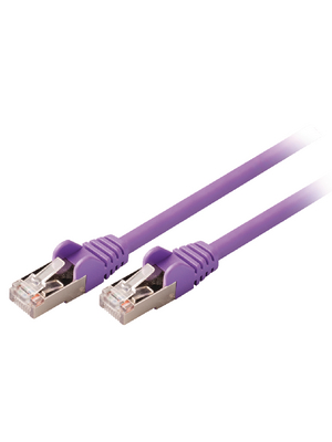 Valueline - VLCP85121U05 - Patch cable CAT5 SF/UTP 0.50 m purple, VLCP85121U05, Valueline