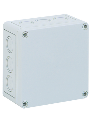 Spelsberg - 10540501 - Enclosure with knock outs 130 x 130 x 75 mm grey, RAL 7035 Polystyrene IP 66 N/A TK-PS, 10540501, Spelsberg