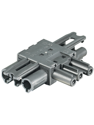 Wieland - GST18I3V 2P1T IV BK - Plug Distributor T-Form distributor L1-N-PE Plug Connection, GST18I3V 2P1T IV BK, Wieland