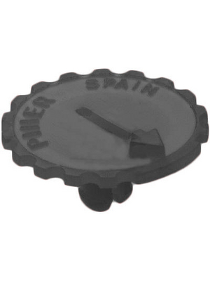 Piher - 5371 BLACK - Knurled knob for trimmer PT 15 black, 5371 BLACK, Piher