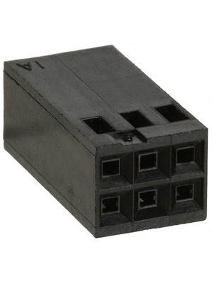 TE Connectivity - 87456-2 - Crimp housing Pitch2.54 mm Poles 6 Contact DesignStamped Double row / straight / without polarization AMPMODU MOD IV, 87456-2, TE Connectivity