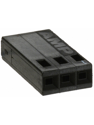 TE Connectivity - 87499-5 - Crimp housing Pitch2.54 mm Poles 3 Contact DesignStamped Single row / straight / without polarization AMPMODU MOD IV, 87499-5, TE Connectivity