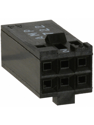 TE Connectivity - 87631-2 - Crimp housing Pitch2.54 mm Poles 6 Contact DesignStamped Double row / straight / without polarization AMPMODU MOD IV, 87631-2, TE Connectivity
