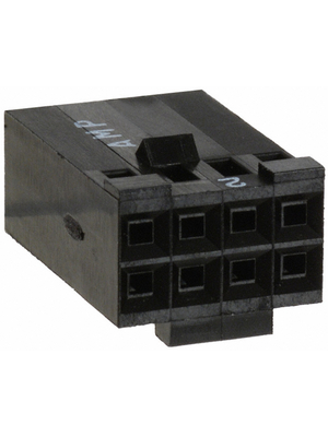 TE Connectivity - 87631-4 - Crimp housing Pitch2.54 mm Poles 8 Contact DesignStamped Double row / straight / without polarization AMPMODU MOD IV, 87631-4, TE Connectivity