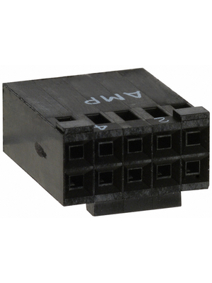 TE Connectivity - 87977-3 - Crimp housing Pitch2.54 mm Poles 10 Contact DesignStamped Double row / straight / with polarization AMPMODU MOD IV, 87977-3, TE Connectivity