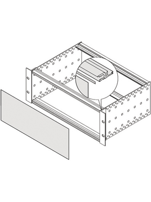 Pentair Schroff - 24560-235 - Contact strip 84 TE, 84 TE, 24560-235, Pentair Schroff