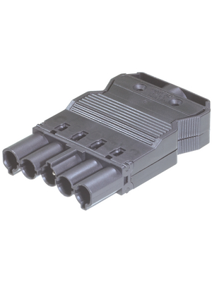 Wieland - GST18I5S S1 ZR1 SW - Plug straight Plug L3-N-PE Screw Connection, GST18I5S S1 ZR1 SW, Wieland