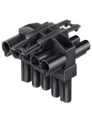 Wieland - GST18I5V 2P1T V SW - Connector distributor L3-N-PE Plug Connection, GST18I5V 2P1T V SW, Wieland