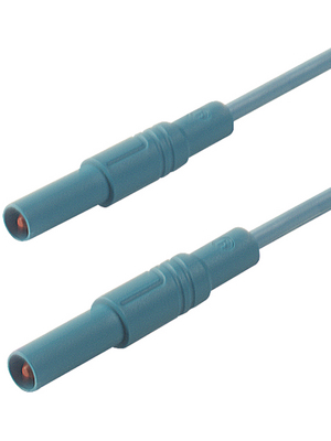 SKS Kontakttechnik - MLS GG 100/2,5 BLUE - Safety test lead ? 4 mm blue 100 cm 2.5 mm2 CAT III, MLS GG 100/2,5 BLUE, SKS Kontakttechnik