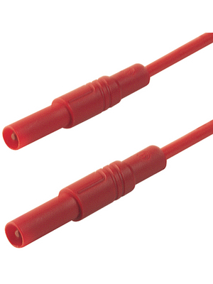 SKS Kontakttechnik - MLS GG 100/2,5 RED - Safety test lead ? 4 mm red 100 cm 2.5 mm2 CAT III, MLS GG 100/2,5 RED, SKS Kontakttechnik