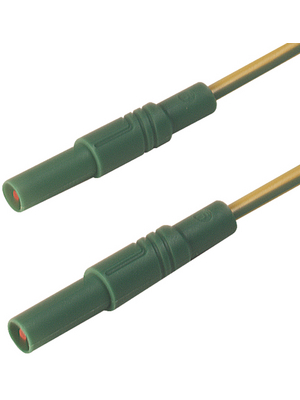 SKS Kontakttechnik - MLS GG 200/2,5 YELLOW/GREEN - Safety test lead ? 4 mm yellow/green 200 cm 2.5 mm2 CAT III, MLS GG 200/2,5 YELLOW/GREEN, SKS Kontakttechnik