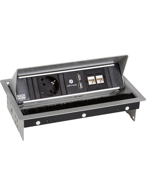 Bachmann - 912.202 - Power strip, 1xDE, 2xCAT6, 2xUSB, 2m CONI, 912.202, Bachmann