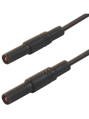 SKS Kontakttechnik - MLS GG 200/2,5 BLACK - Safety test lead ? 4 mm black 200 cm 2.5 mm2 CAT III, MLS GG 200/2,5 BLACK, SKS Kontakttechnik
