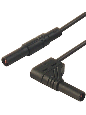 SKS Kontakttechnik - MLS WG 100/1 BLACK - Safety test lead ? 4 mm black 100 cm 1 mm2 CAT III, MLS WG 100/1 BLACK, SKS Kontakttechnik